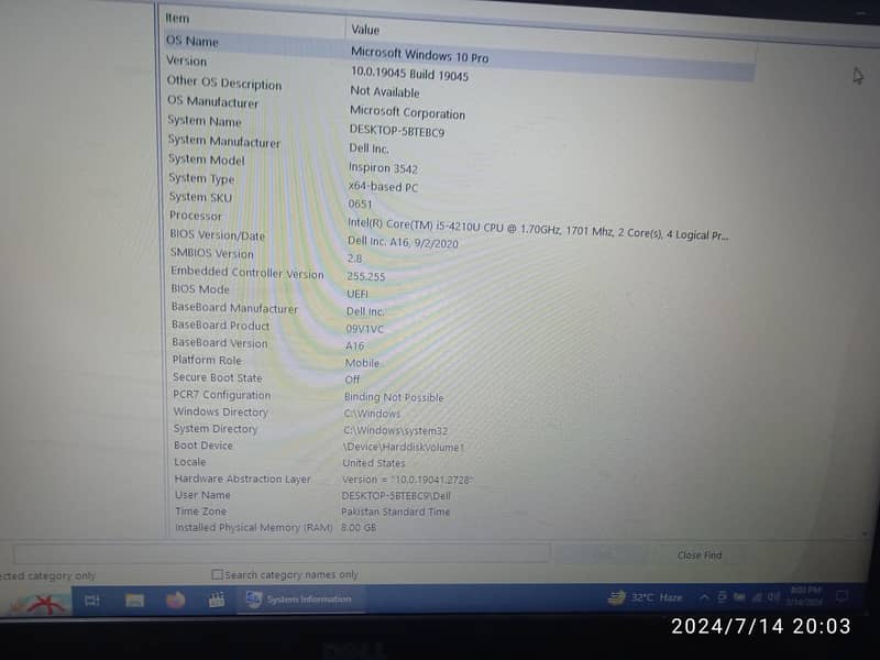 Dell i5 4th Generation Laptop 6