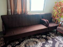 5 Seater wooden sofa for sale