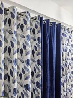 3pcs cotton printed  curtains