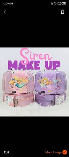 Siren beauty bag 2 in 1 step makeup set attractive colours for girls