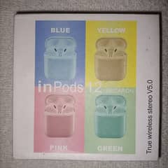 EARPHONES INPODS 12  WITH BOX & CHARGING CABLE FOR SALE (03122692909)