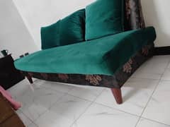 emerald green sofa