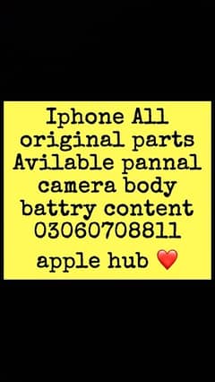 iphone All parts Avilable pannal/body/battey/camera/glass Avilable