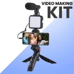 Ay-49 Video Making Kit Vlogging Tripod & Bluetooth mic