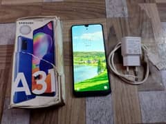 Samsung Galaxy a31 with box and charger