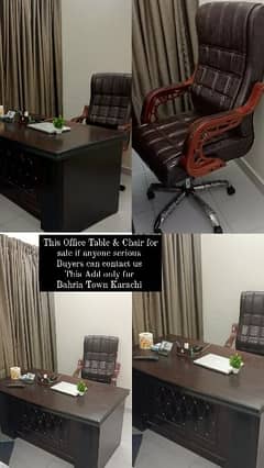 Executive office Table and Chair for sale