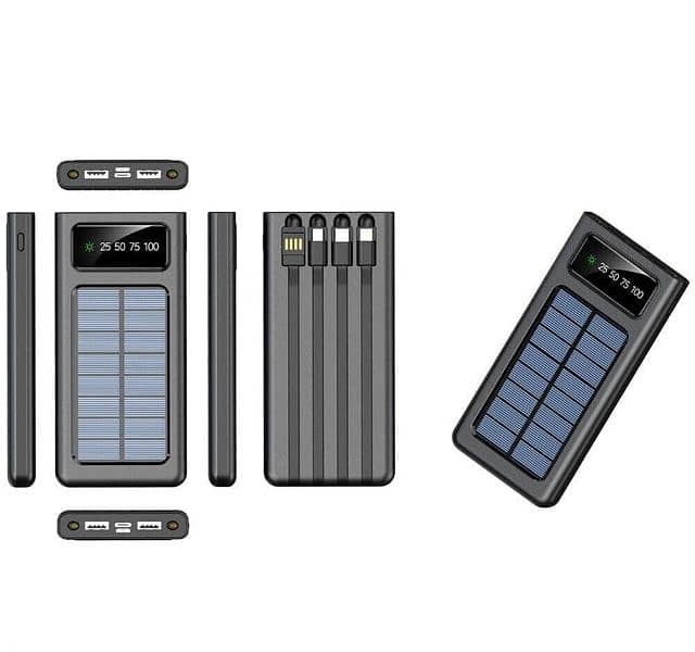 Solar Charger 10000/mAh Outdoor Portable Power Bank 5