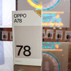 Oppo A78 8/256  mist black box pack non-active comapny packing device