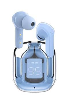 Air Earbuds Wireless Crystal Transparent