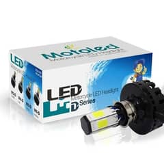 Motoled M6 white headlight with flash for all bikes and cars