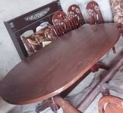 Dining set 1 table 6 chsirs