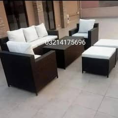 OUTDOOR GARDEN RATTAN UPVC FURNITURE SOFA SET CHAIRS TABLES BENCH