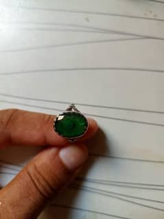Original Emerald Zanarrod Ring in Silver with certificate