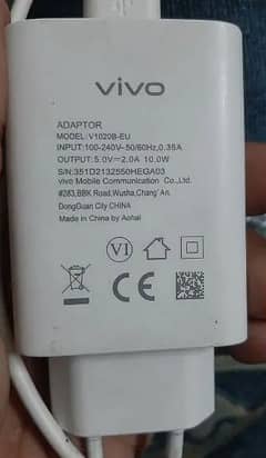 Vivo Charger With Data Cable C-Tap