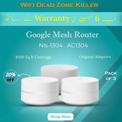 Google WiFi Mesh Router System NLS-1304 AC1200  (With Box)