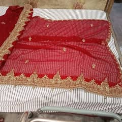 good condition bridal fish lehanga red color argent for sale