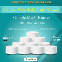 Google Mesh Router System/WiFi//NLS-1304 AC1200 (Pack of 10 Used)