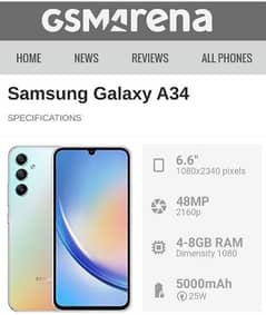 Samsung A34 5g silver colour