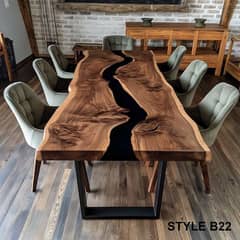 Epoxy resin dining table 3500 square foot