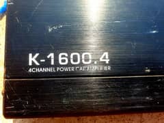 4 chanel amp with 12 inch woofer