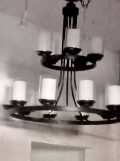 black chandelier