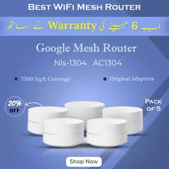 Google Mesh/WiFi/Mesh Router System/NLS-1304-25 AC1200_Pack of 5 (BOX
