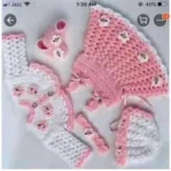 Crochet baby dresses