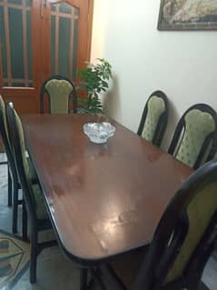 6 seater dining table with chairs
