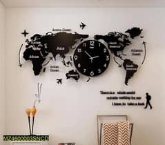 World map wall clock/Delivery all pakistan