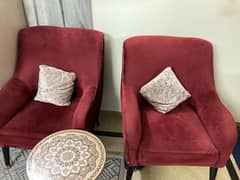 Coffee Chairs For Sale Condition Like New contact only on WhatsApp