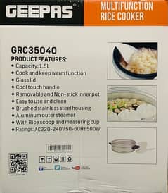 Geepas Multifunction Momos,rice cooker