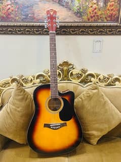 Phyx Semi Acoustic Guitar with Digital Tuner