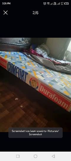 dura foam mattress king size 6inch  only cal