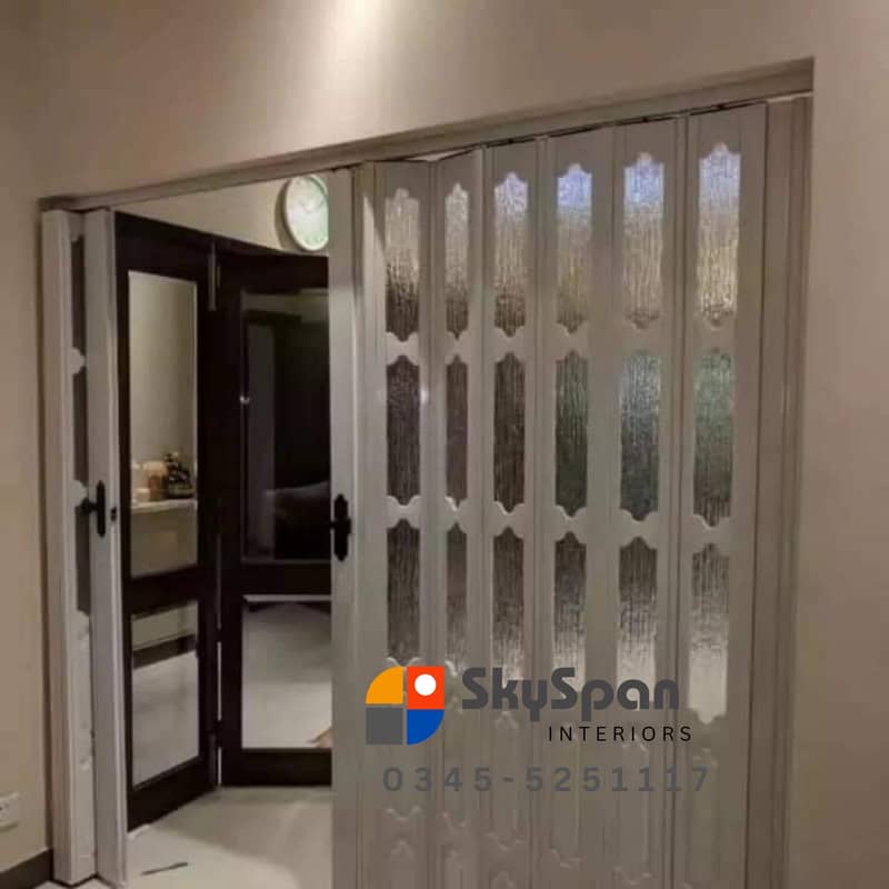 PVC IMPORTED FOLDING SHUTTER DOOR BEST FOR SEPARATION AND PARTITON 5