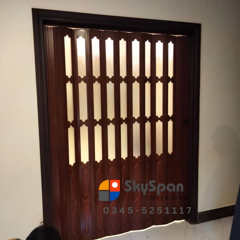 PVC IMPORTED FOLDING SHUTTER DOOR BEST FOR SEPARATION AND PARTITON 6