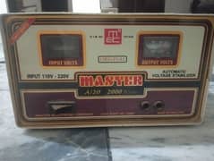 urgent sale Master 2000 watt stablizer for refrigerator and freezer