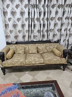 sofa set with 3 tables