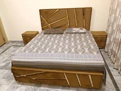 King Size Bed  with side tables dressing