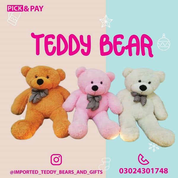 teddy bear / Giant size Teddy/ gift / Feet Teddy/Big Teddy bears panda 19