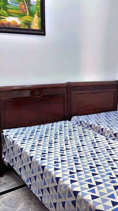 Bed set with mattresses