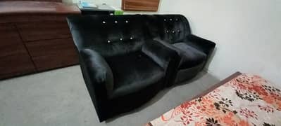 Black Welvet Sofa