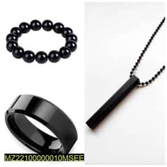 pack of heavy weight ring+ new fashion trending necklace+ bracelet