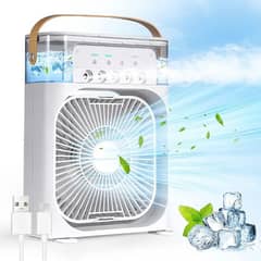 Portable Cooling Fan Mini Air Conditioner Air Cooler Fan Water 5 Spray