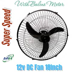 High-Speed SOLAR FAN DC 12V BALINO MOTER Fan in Metal Body