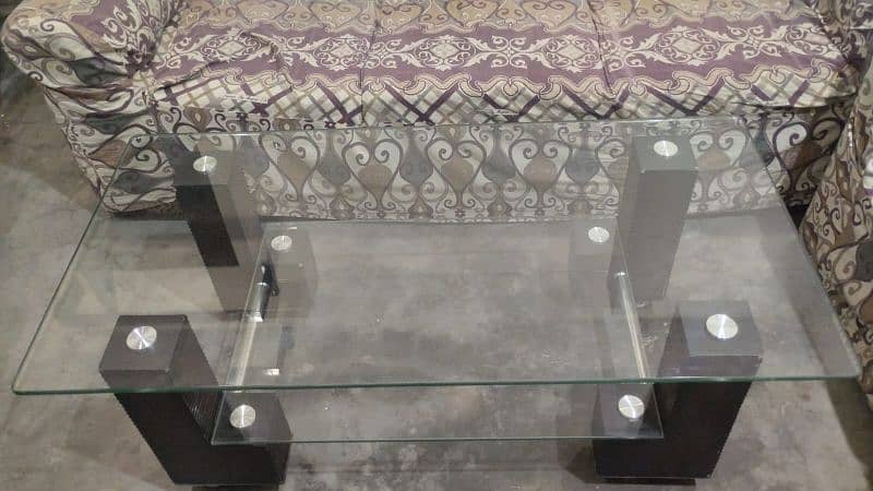 3 glass Tables Set Good condition 3