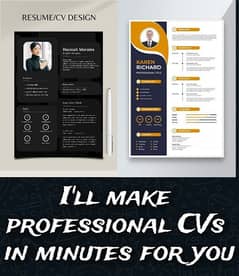 Professional CV Maker and designer