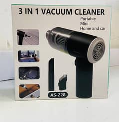 Car Powerful Cordless Rechargeable 3 In 1 Vacuum Cleaner And Air Blow