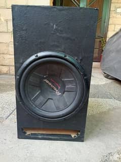 pioneer woofer with box