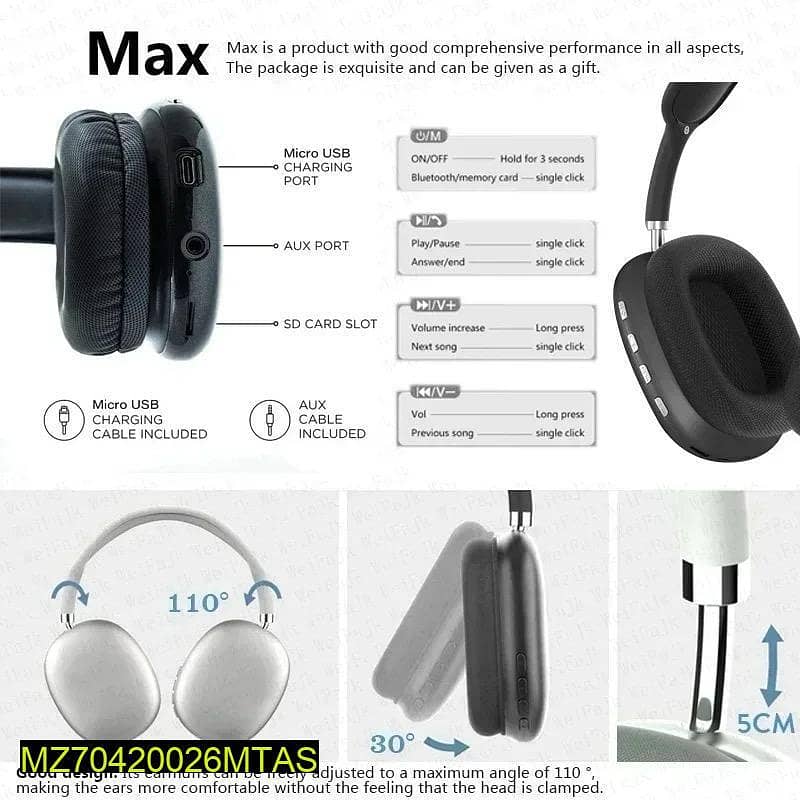 P9 Wirelees Headphones 5 Diffrent Colors Avalible 5