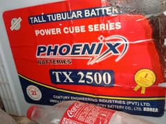 Phoenix  2 batteries Tall Tubler available 2500. /03077060079